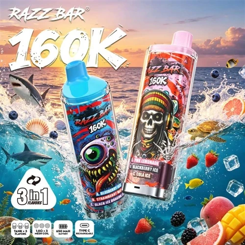 Razz Bar 160K: 전자{1}}산업 업그레이드에 대한 통찰 - 용량, 기술 및 소비자 습관의 변화