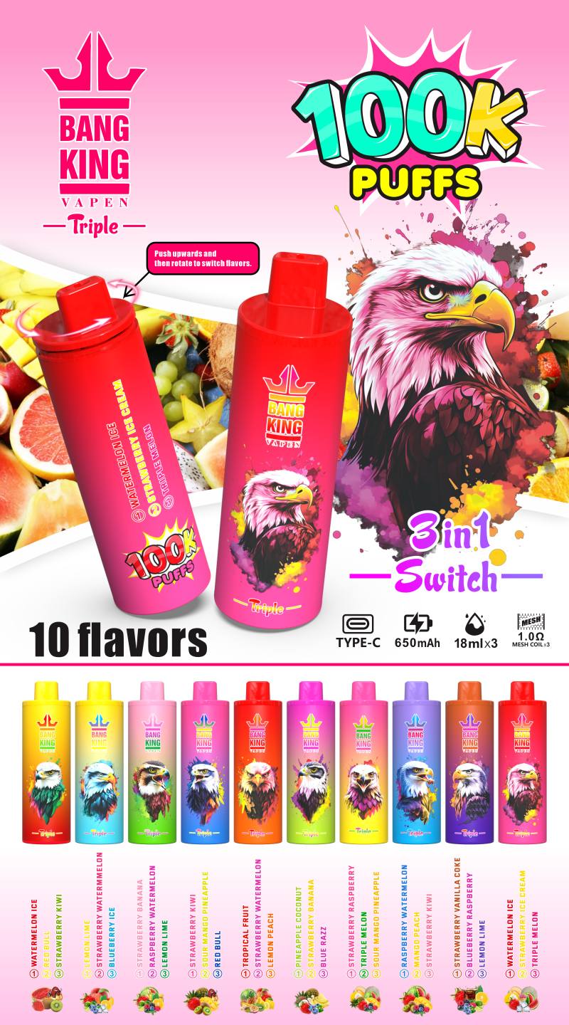 BANG KING VAPEN TRIPLE 100K TASTE BANG KING VAPEN TRIPLE 100K TASTE