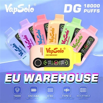 왜 Vapsolo DG 18000 퍼프가 유럽의 vape 애호가에게 선호되는 제품이 되었습니까?