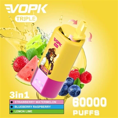 Vopk Triple 60000 퍼프 최고의 3 개의 맛 vape 경험