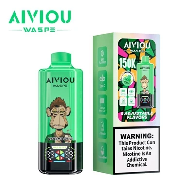 1 150K Puffs 일회용 Vape의 WASPE Aiviou 6 – 고용량-용량, 다기능-기능성 일회용 전자-담배