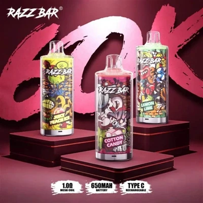 Razz Bar 60000: 고용량-용량 일회용 전자-담배의 새로운 시대를 열었습니다.