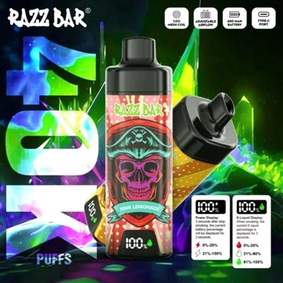Razz Bar 40K 일회용 전자담배: 고용량 및 고성능을 갖춘 새로운 경험.