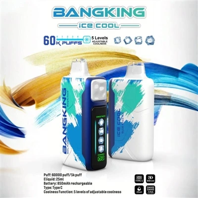 BANGKING ICE King COOL 60K: 일회용 전자담배의 새로운 경험 탐구-