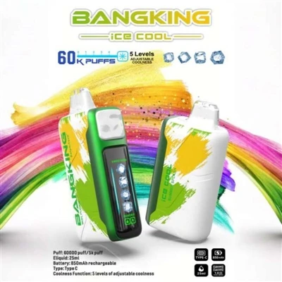 BANGKING ICE King COOL 60K: 일회용 전자-담배의 새로운 벤치마크.