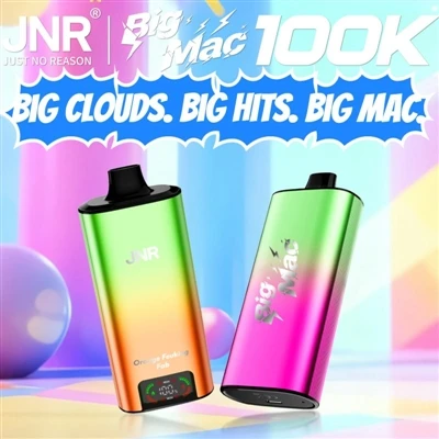 JNR Big Mac 100K – 고성능-퍼프 일회용 전자담배-담배의 내구성 표준을 재정의함