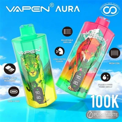 VAPEN AURA 100K: '일회용'은 더 이상 정착을 의미하지 않습니다.