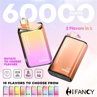 HIFANCY TWINMAX 60K — 두 가지 맛을 마음껏 즐기세요. 한입 먹을 때마다 맛보세요