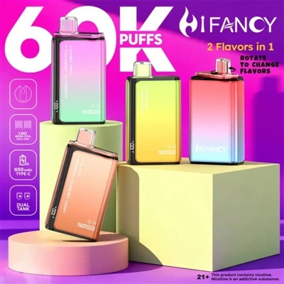 HIFANCY TWIN MAX 60K — 두 가지 맛과 무한한 재미를 즐기세요