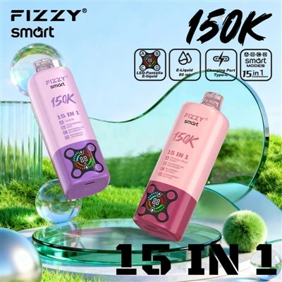 FIZZY SMART 150K 15 IN 1: 하나의 장치, 15가지 맛 – 전자-담배가 이렇게 재미있을 수 있나요!