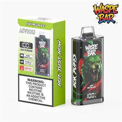 Waspe Bar 60000: 새로운 대용량-일회용 전자-담배 담배
