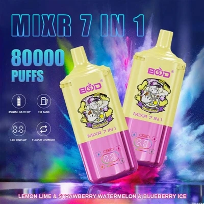 BOOD MIXR 7-in-1 80K: 하나의 장치, 일곱 개의 리듬 - 고용량 일회용 베이프를 위한 '내구성 + 다양성' 솔루션