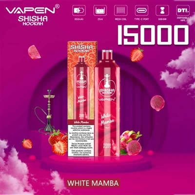VAPEN SHISHA HOOKAH 15000: 주머니 속 물담배 경험을 선사하는 고용량-전자담배-