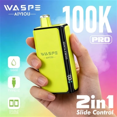 Waspe Double Flavor 100K Pro: 베이핑이 '지루함'을 거부하기 시작할 때