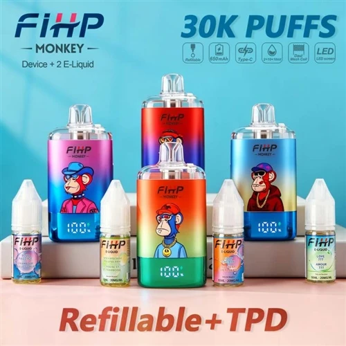 FIHP MONKEY 30K 리필형 Vape: 긴 배터리 수명과 편의성의 균형을 맞춘 새로운 선택