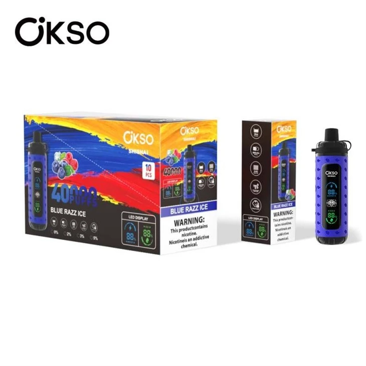 00blue razz ice_OKSO Shisha Max 40000