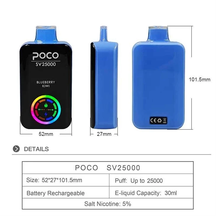 Poco-Vape-Puffs-Disposable-Vape-25000-Puffs-25K-EU-Warehouse-Poco-Sv25000-Electronic-Cigarette-Vape-Pen-Rechargeable-30ml-15-Flaovrs (POCO SV 25000