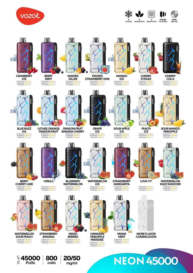 Vozol NEON 45000 TASTE Vozol NEON 45000 TASTE