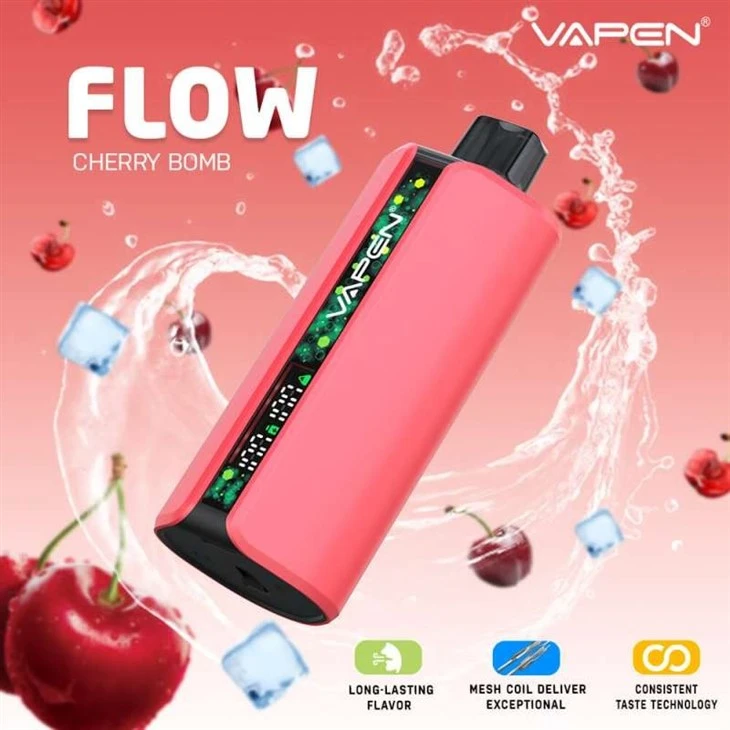 vapen flow 40k puff vape cherry  bomb_VAPEN FLOW 40000