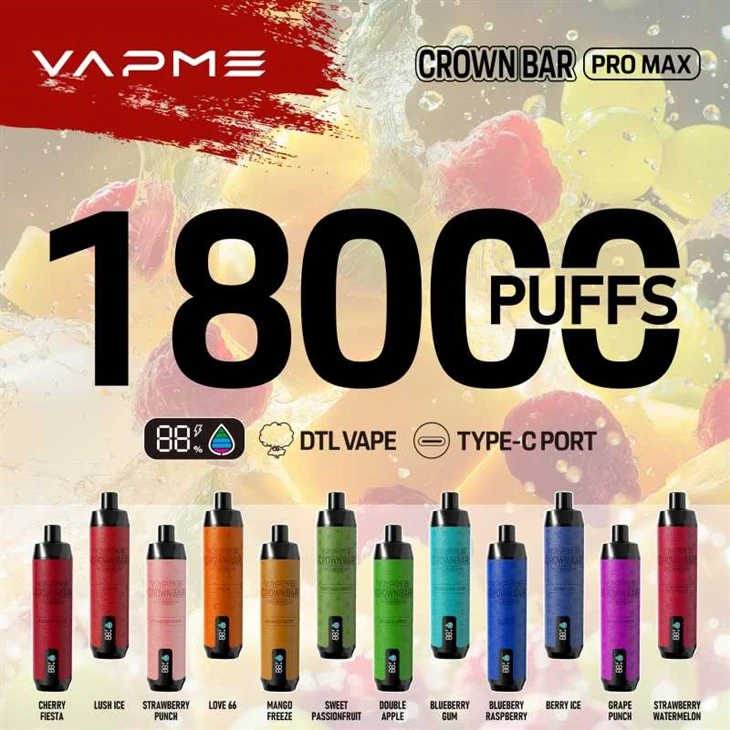 VAPME CROWN BAR 18000 PRO MAX Disposable Vape